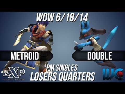 WDW 6/18/14 - Double (Lucario) vs. Metroid (Ike) PM Losers Quarters