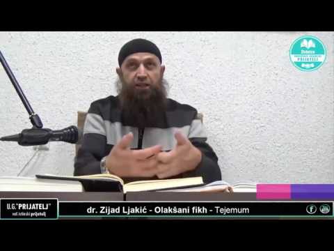 Kada uzimao tejemum (ne postojanje vode - detaljno) - Dr. Zijad Ljakić