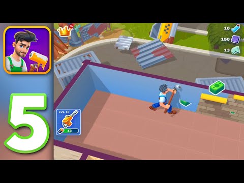 Renovation Day: House Makeover - Walkthrough Gameplay Part 5 (iOS, Android)