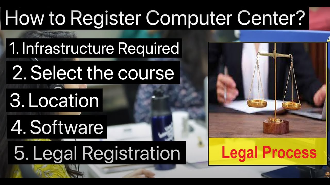 how to register a computer institute - Step for open a computer training computer institute