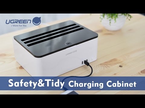 Ugreen CD243 sieninis įkroviklis 2x USB-C 40W video