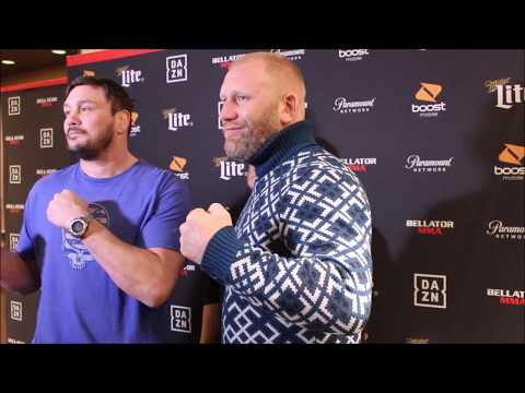 Bellator 215 Media Day Face-off Mitrione vs Kharitonov