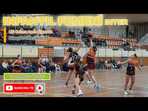 Unió Esportiva Cellera Amer HIPRA 64 - 65  Bàsquet Safa Claror