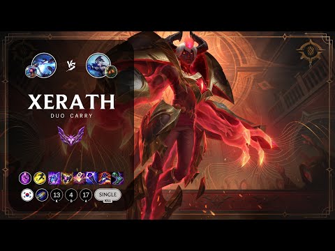 Xerath Carry vs Ashe - KR Master Patch 13.13