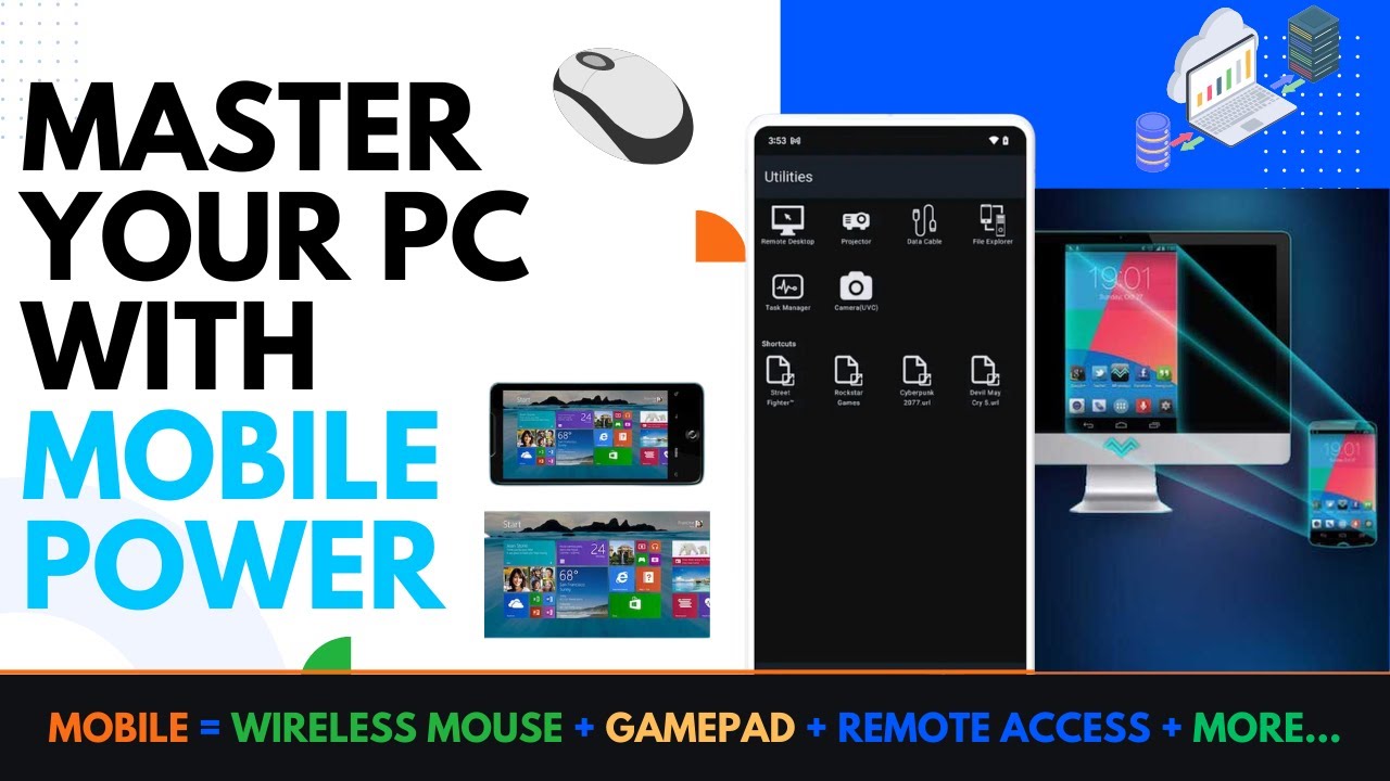Turn Your Mobile into a Mouse, Game Controller & More
