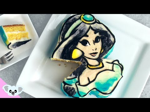Princess Jasmine Cake | Aladdin Birthday Party | Disney Cake Art | Koalipops