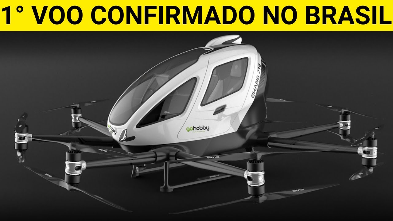 ✅O FUTURO É AGORA! Veja o 1° CARRO VOADOR ELÉTRICO EH216 S DECOLANDO no BRASIL!✅