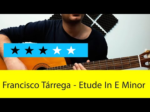 Francisco Tárrega - Etude In E Minor Guitar Lesson W/Tabs آموزش گیتار