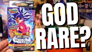 Attempting To Pull A GOD RARE From ONE Dragon Ball Super Premium Pack!