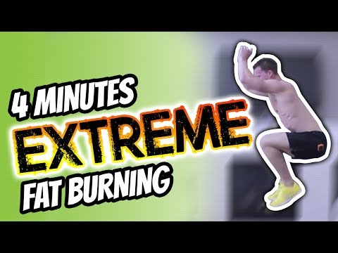 4 Minute Tabata Workout With Burpees (EXTREME FAT BURNING BURPEES) | LiveLeanTV