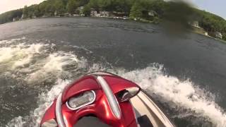 preview picture of video 'Riding the Sea-Doo RXP 260 HP on highland lake Filmed by the GoPro HD Hero 2'