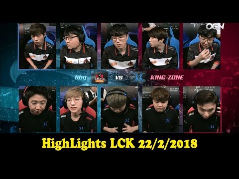 BBQ vs KZ - Game 1 - Highlights LCK Mùa Xuân 2018
