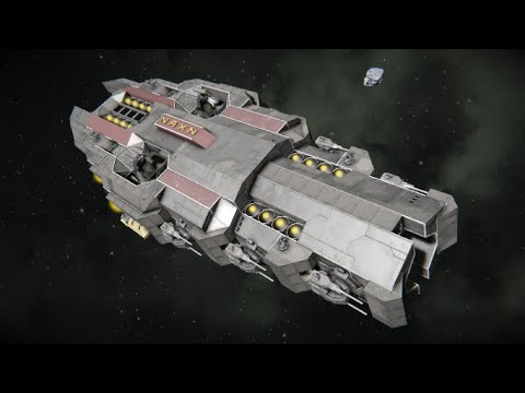Space Engineers: Gatling Railgun Destroyer