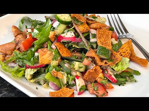 Fattoush Salad/How to make best Lebanese Fattoush recipe
