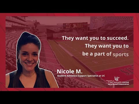 Master's in Sport Administration | UC Online Experience