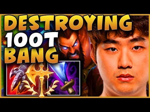 DESTROYING 100T BANG AND TL JENSENN AT LOL!!! UDYR VS PRO PLAYERS!!! PATCH 9.12