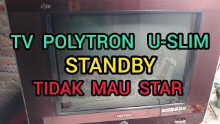 Download lagu TV POLYTRON U-SLIM PS 52UV60RM indikator cuma menyala merah,tidak mau star. mp3