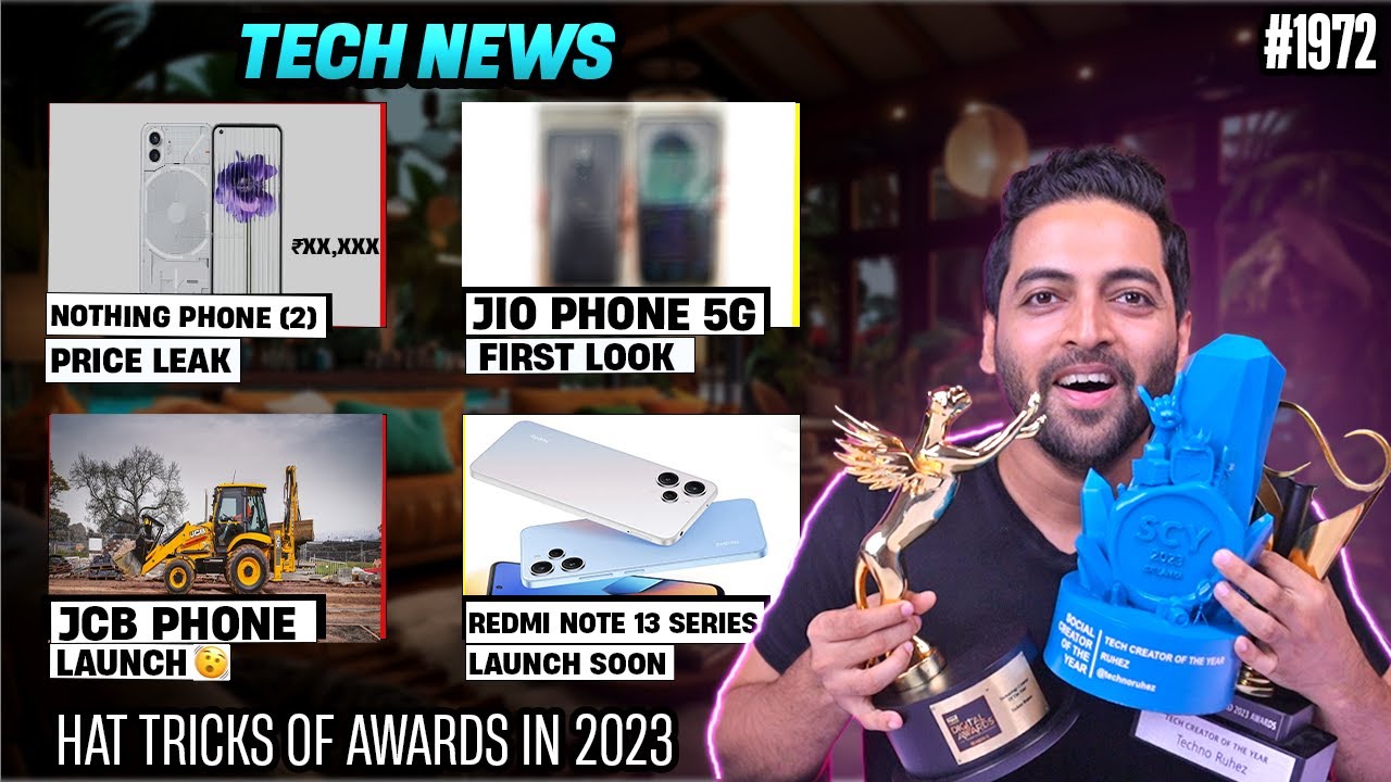 Redmi Note 13 Launch,Nothing Phone (2) Price,JCB Phone🤣,Jio 5G Phone First Look,Oneplus Nord 3 India