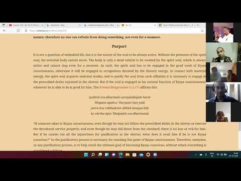 Session 10- Bhagavad Gita Module 1 - HG Chaitanya Prasad Pr:Bhakti Shastri: Gachibowli Satsang Group