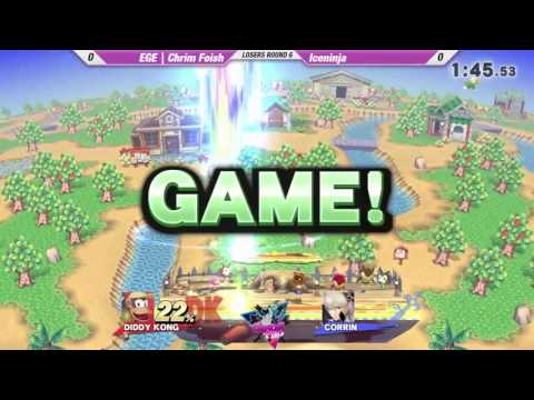 Canada Cup Gaming 2016 - Chrim Foish (Diddy Kong) vs Iceninja (Corrin) - SSB4 LR6