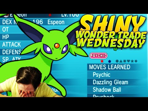 Shiny Wonder Trade Wednesday - SHINY ESPEON! - EP 8