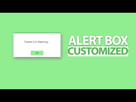 Customized Alert Box Design Using Html Css And Javascript Code Bird