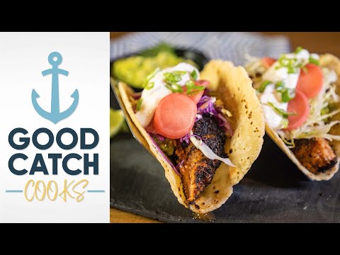 Blackened Salmon Tacos - Good Catch Cooks