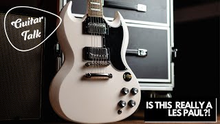 Video thumbnail for Guitar Talk - Epiphone 1961 Les Paul SG Standard Review by Guitar Talk