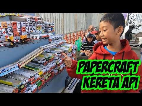 Papercraft Kereta Api di Dekat Stasiun Lempuyangan #huntingkeretaapi #keretaapi #stasiunyogyakarta
