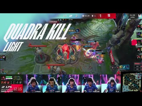 Light Quadra Kill Zeri on LPL Playoffs - LNG vs V5