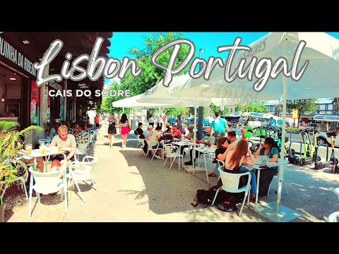 Passeio a Pé em Lisboa pelo Cais do Sodré - Portugal Verão 2023