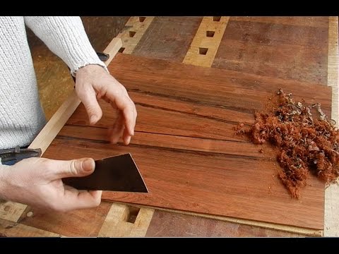 Make, Sharpen (burnish) & Use a Cabinet Scraper