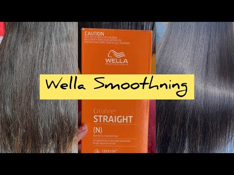 WELLA hair Smoothning curly to straight Transformations full video step by step | #shiny #smooth