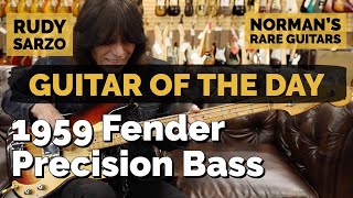 Video thumbnail for Guitar of the Day: 1959 Fender Precision Bass | Rudy Sarzo at Norman's Rare Guitars by Normans Rare Guitars