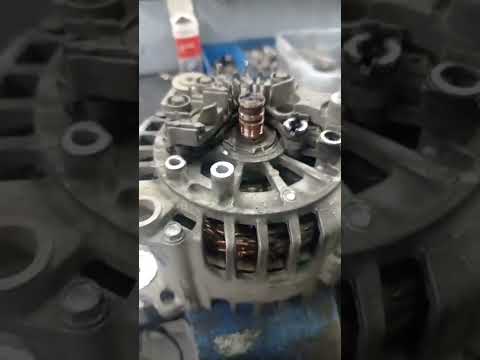 Alternator regulator spent brushes #audi #volkswagen #seat #skoda #shorts #short #repair #alternator