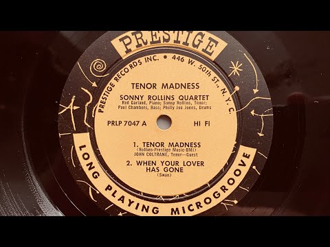 FW Rare Jazz Vinyl Collector - #3 "Tenor Madness" Sonny Rollins on Prestige