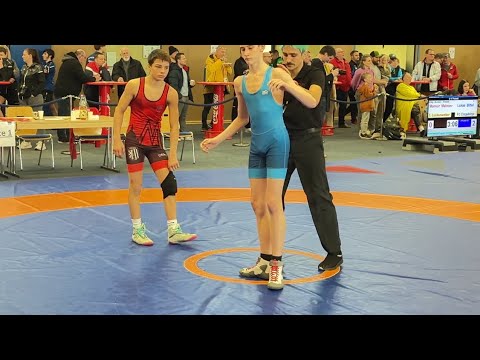 Wrestling / Ringen MDM 2025, Luckenwalde, U17, 55 kg, Freestyle, Heinrich - Löbner