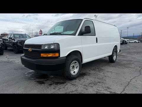 2026 Chevrolet Express Cargo Van 2500 Regular Wheelbase Rear-Wheel Drive in White for sale at North Star Chevrolet Buick GMC in Cranbrook, BC