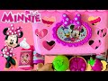 Minnie Mouse Toys Bow Tique Bowtastic Shopping Basket Set Unboxing ASMR