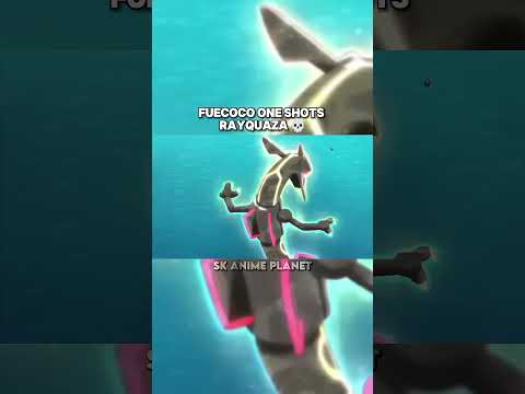 Fuecoco one shots Rayquaza #shorts #pokemon  #youtubeshorts #ash #shortsvideo