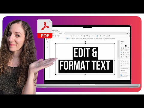 How to Edit and Format Text in PDF Using Adobe Acrobat