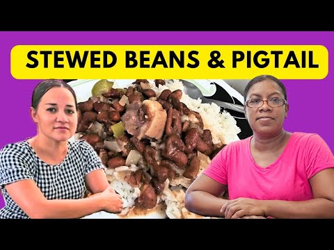 Belizean Stewed Beans & Pigtail