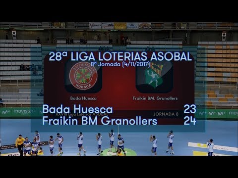 LIGA LOTERIAS ASOBAL J08 Bada Hesca - Fraikin BM. Granollers 23 - 24