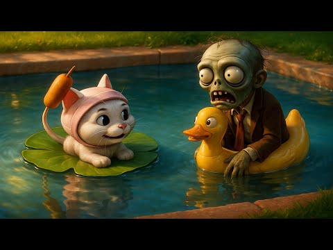 Plants vs Zombies - Cattail and Zombie