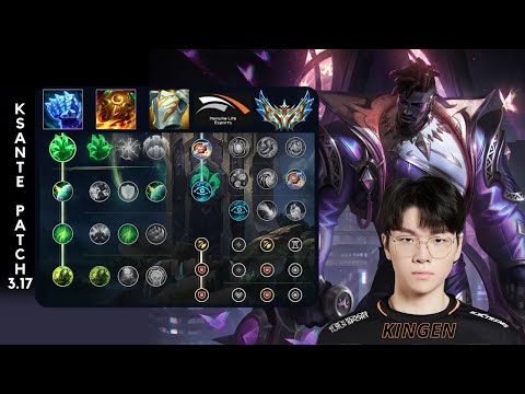 WORLD CHAMPION HLE Kingen Ksante top vs Poppy Challenger Pro Replay | Patch 13.17 Korean