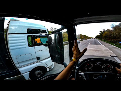POV Truck Driver: MAN TGX - A routine truck driver in Germany