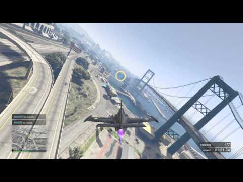 PS4/ GTA V (GTA ONLINE) VOLANDO ABAJO /CARRERA AEREA