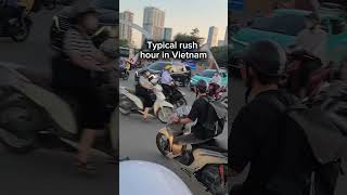 Crazy rush hour traffic in Vietnam 😰🏍️🇻🇳