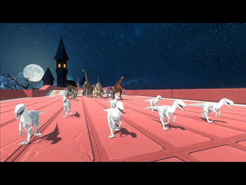 Race to eat Albino Deinonychus - Animal Revolt Battle Simulator