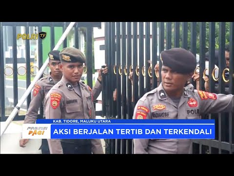POLRESTA TIDORE GELAR PENGAMANAN AKSI UNJUK RASA ALIANSI MASYARAKAT ADAT